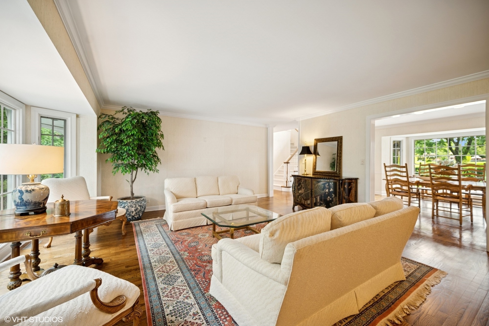 1118 Mt Pleasant Road Winnetka, IL 60093 - Photo 9 of 48 a living room with furniture and a large window
