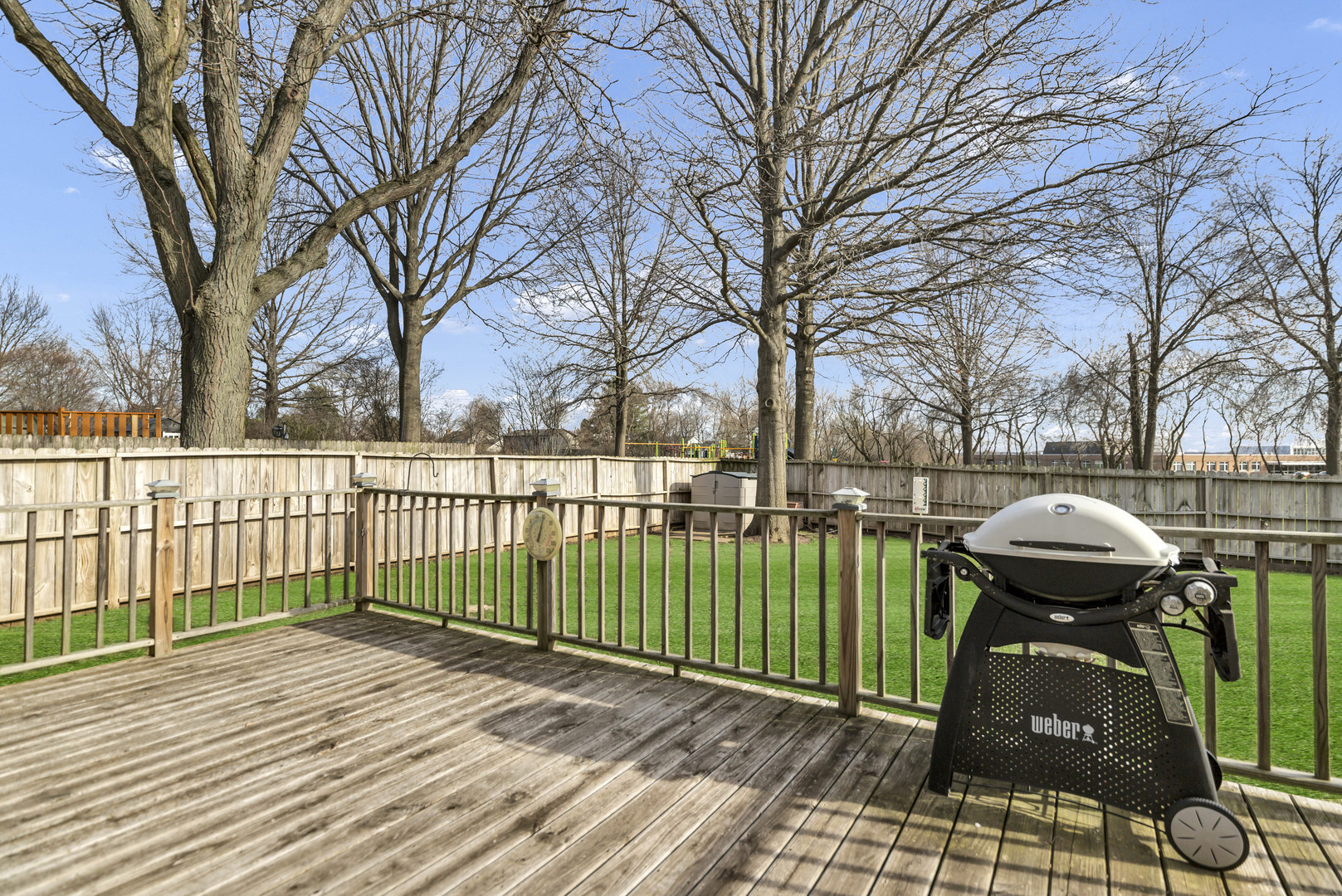842 Pin Oak Circle Cary, IL 60013 - Photo 34 of 37 a view of a deck with a backyard