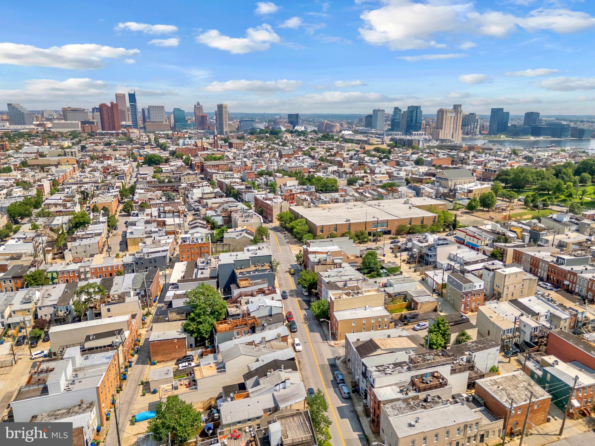 1710 Light Street Baltimore, MD 21230 - Photo 9 of 59 an aerial view of a city with lots of residential buildings