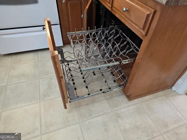 a close view of utility room