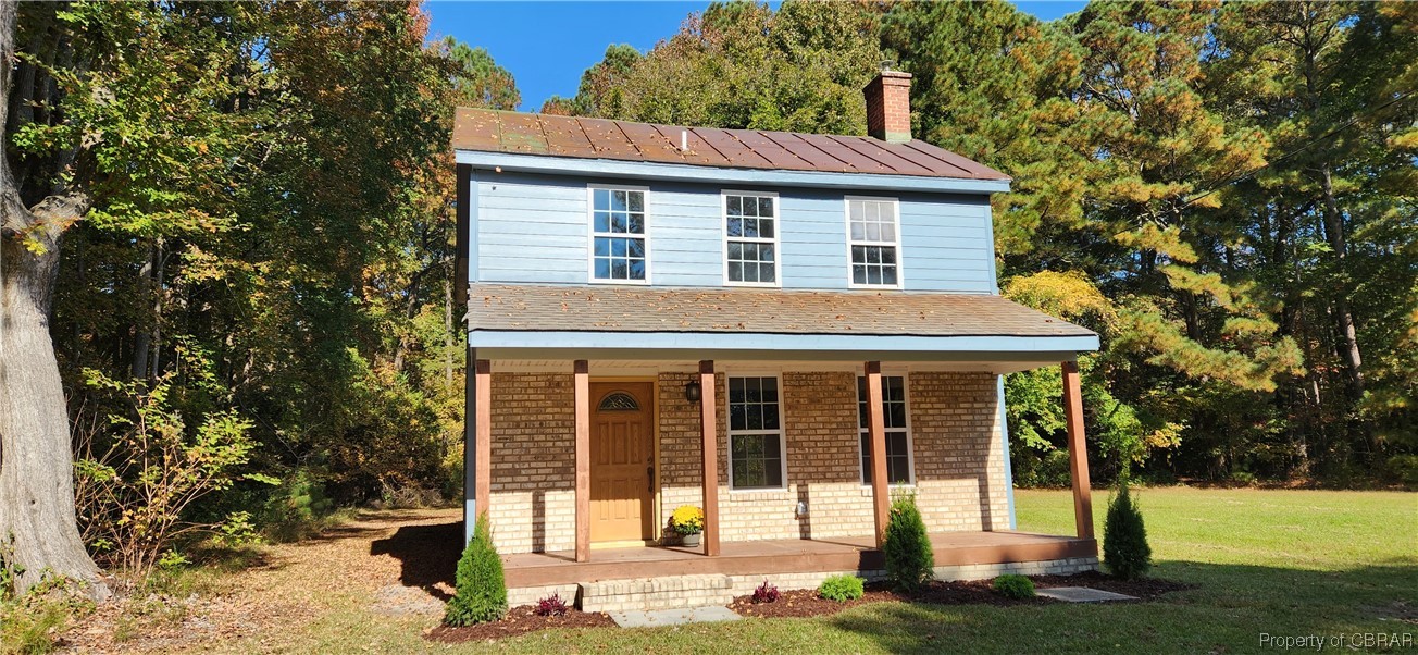 773 Crab Neck Road Hudgins, VA 23076 - Photo 2 of 27 House facade updated with brick and hardiboard