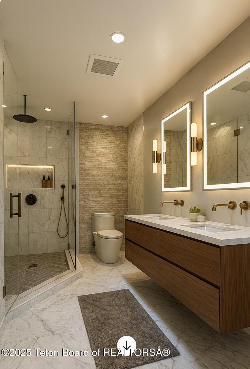 1610 J-W Drive Jackson, WY 83001 - Photo 28 of 42 master bath modernized with ai