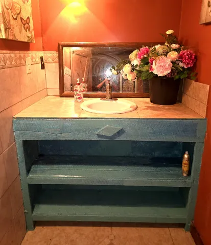 a view of a fireplace