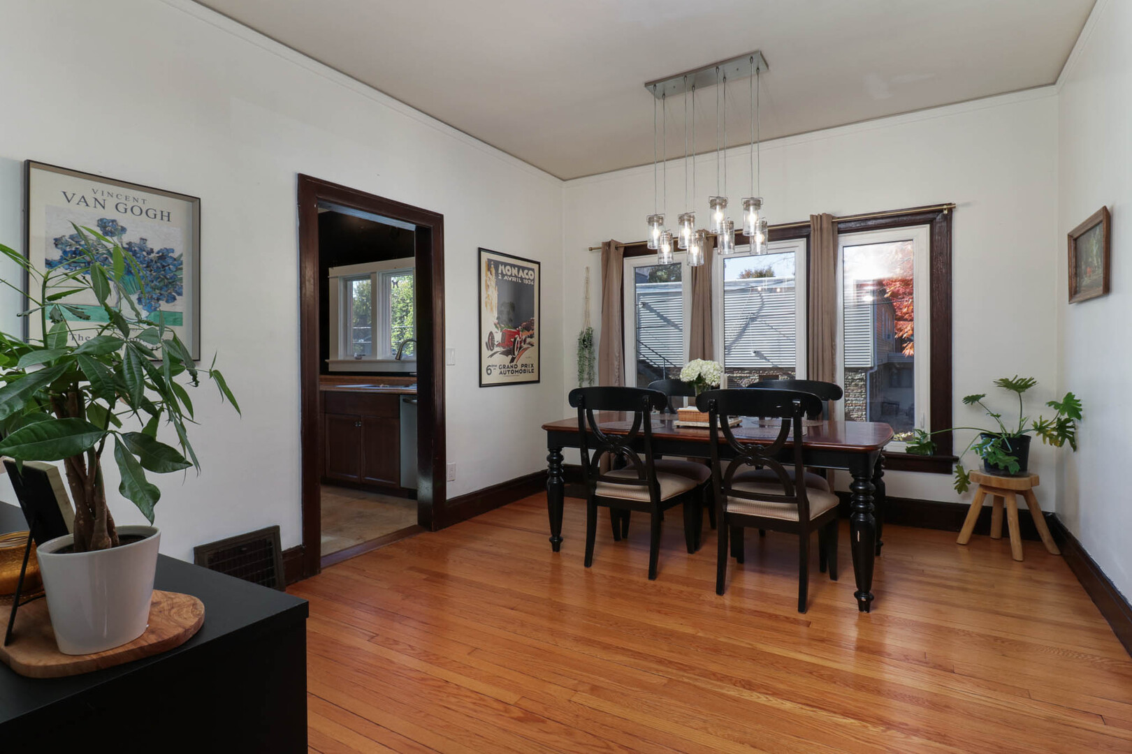601 East Grove Street Bloomington, IL 61701 - Photo 11 of 42 a view of a dining room with furniture and wooden floor