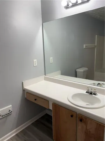 a bathroom with a tub