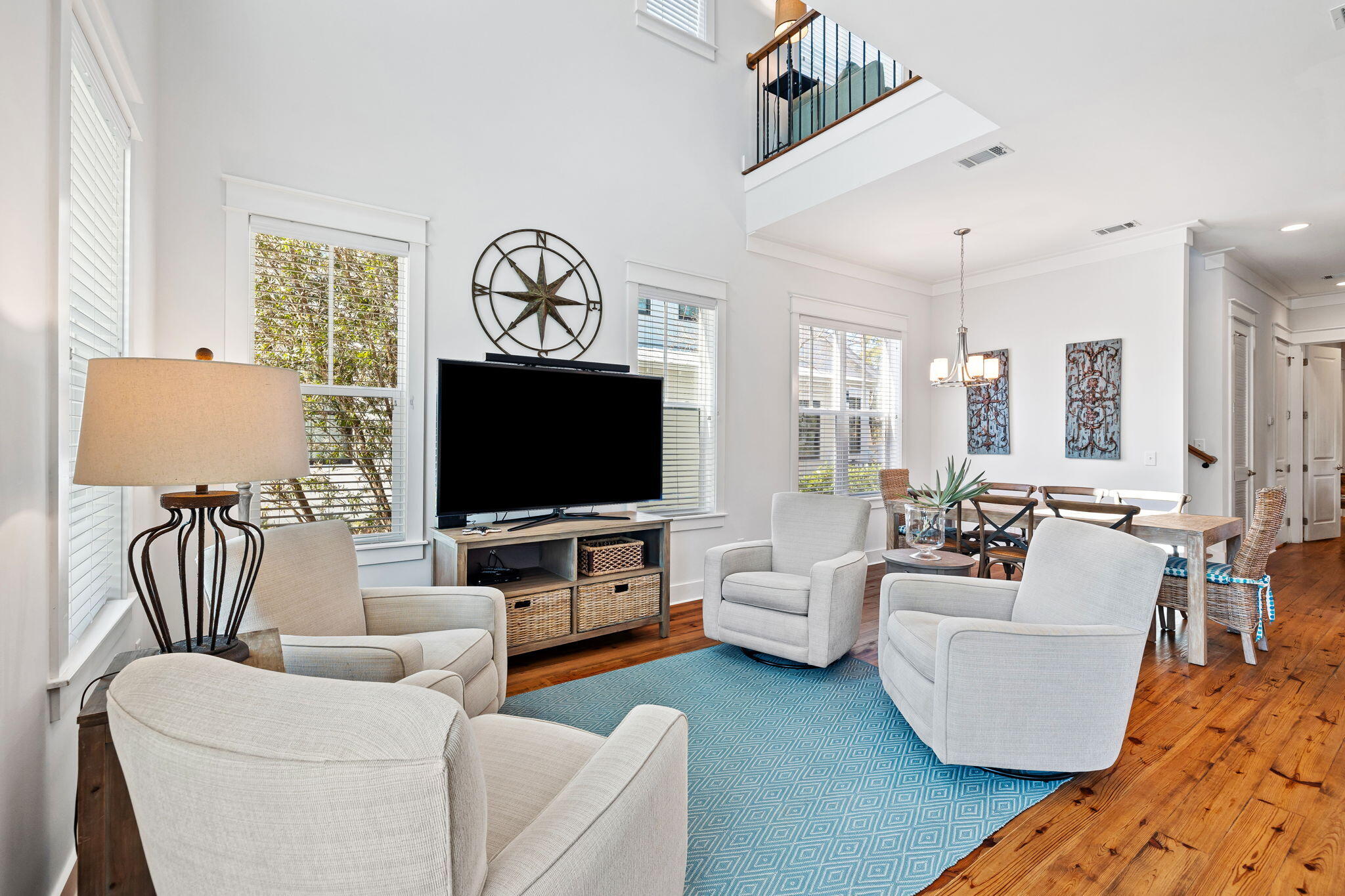 27 Matt's Way Santa Rosa Beach, FL 32459 - Photo 27 of 67 a living room with furniture and a flat screen tv