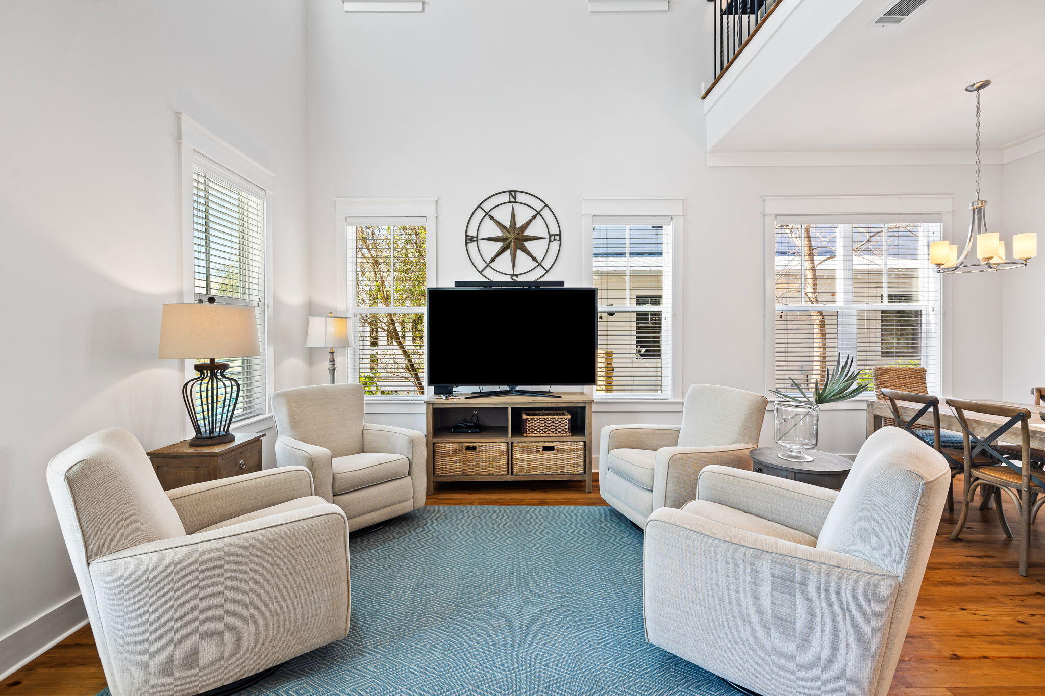 27 Matt's Way Santa Rosa Beach, FL 32459 - Photo 4 of 67 a living room with furniture and a flat screen tv