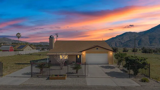 a view of a terrace with a garden