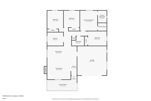 $529,999 | 14290 Rafael Street, Cabazon, CA 92230