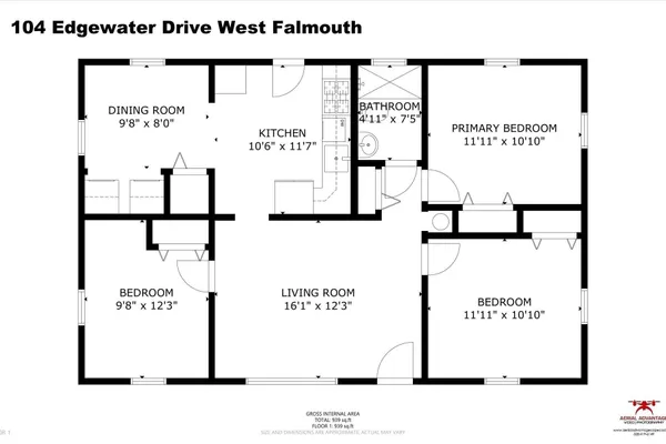 $499,999 | 104 Edgewater Drive West, East Falmouth, MA 02536