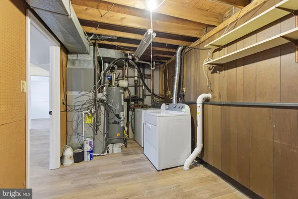 a view of a storage & utility room
