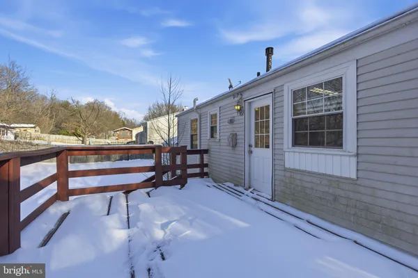 a view of a bench in a balcony