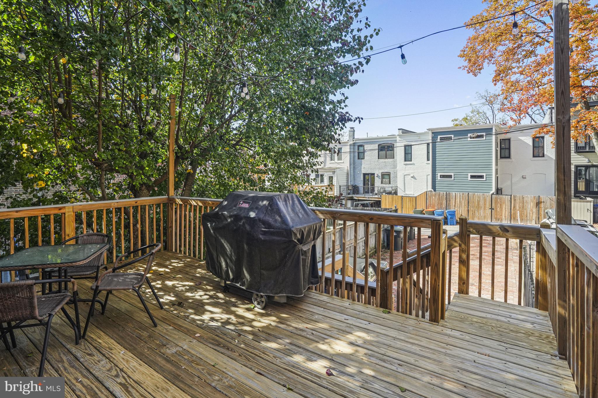 1920 35th Street Northwest Washington, DC 20007 - Photo 10 of 53 Deck off Main Home Dining & Stairs to Driveway