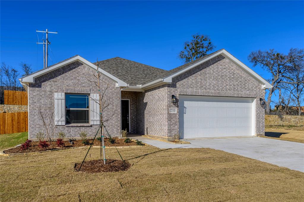 210 Crestside Drive Blue Ridge, TX 75424 - Photo 1 of 1 Ranch-style house featuring a garage and a front yard