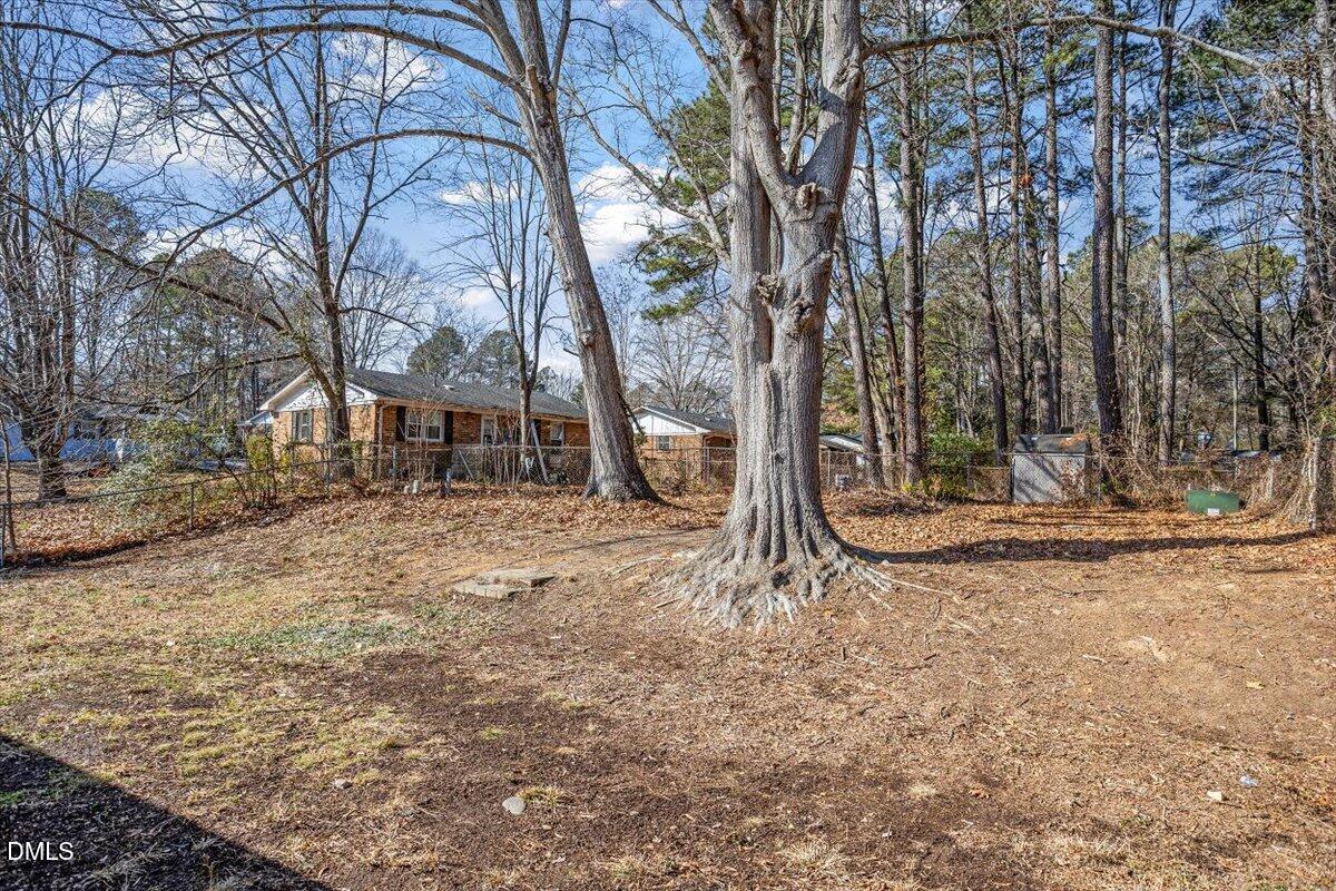 1905 Capps Street Durham, NC 27707 - Photo 30 of 35 a backyard of a house with lots of green space