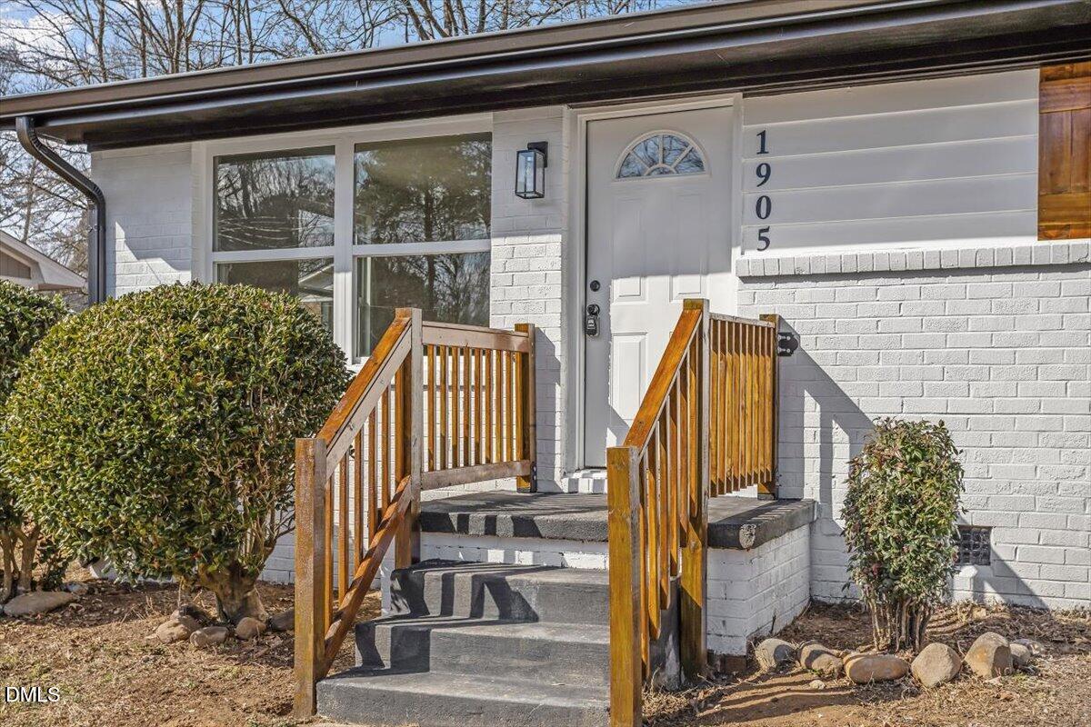 1905 Capps Street Durham, NC 27707 - Photo 4 of 35 a view of entryway with a front door