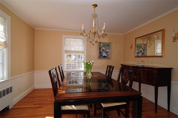 1 Alba Road Wellesley, MA 02481 - Photo 5 of 18 a view of a dining room with furniture window and wooden floor