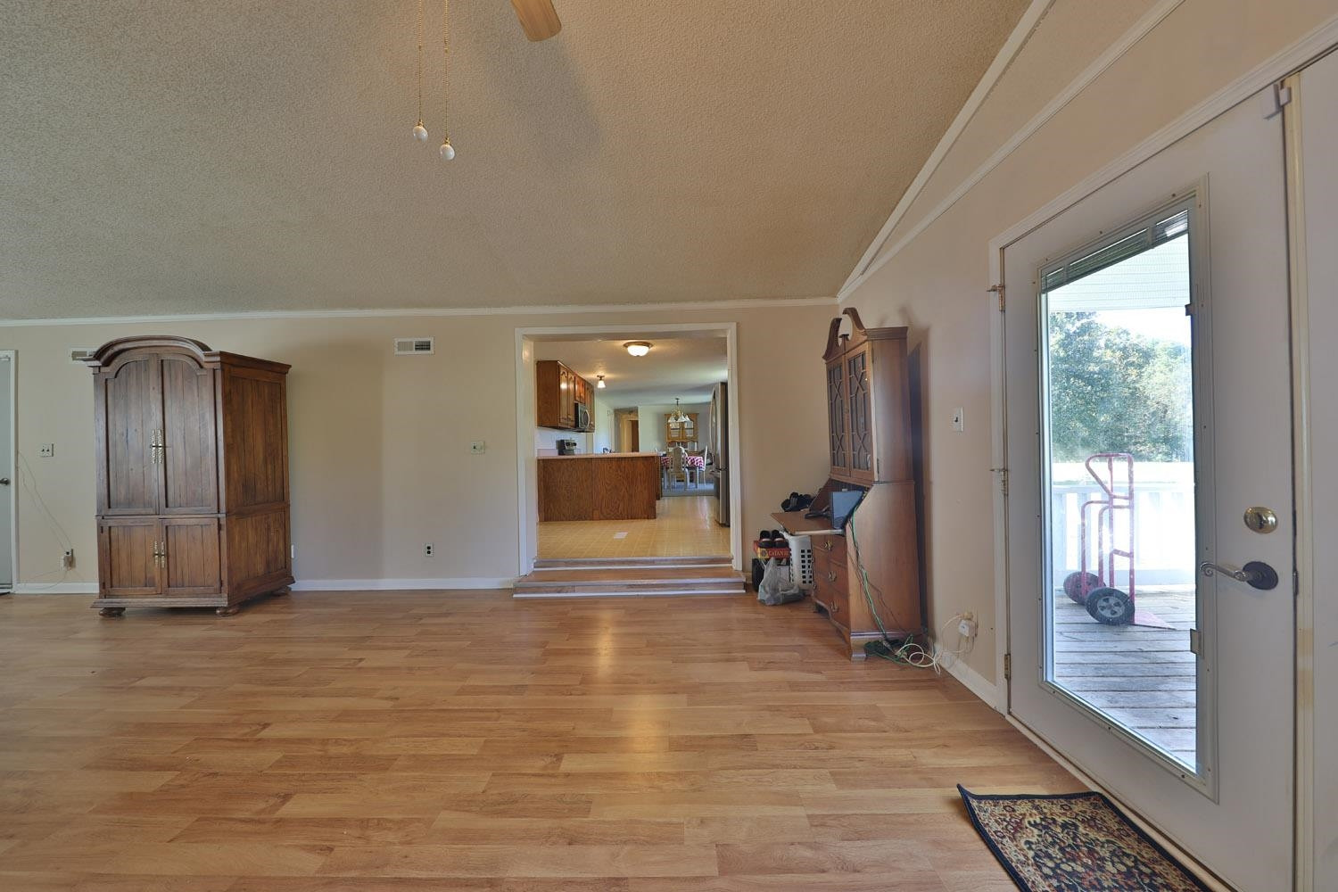 232 Matheny Grove Road Dresden, TN 38225 - Photo 7 of 21 a view of a hallway with wooden floor and a bathroom