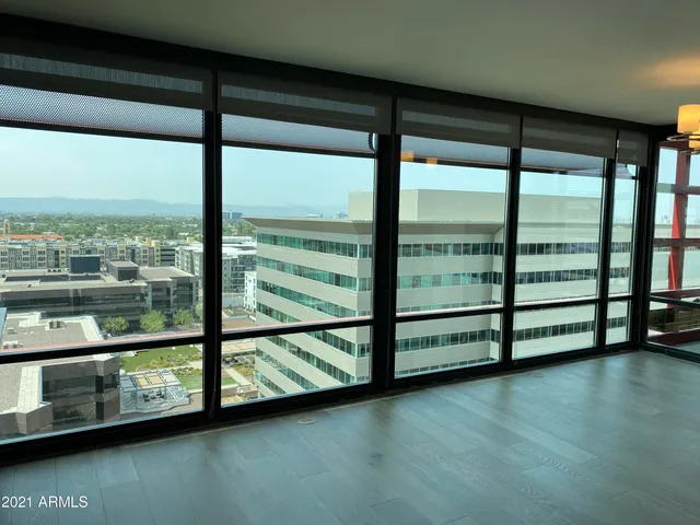 a view of a room with window