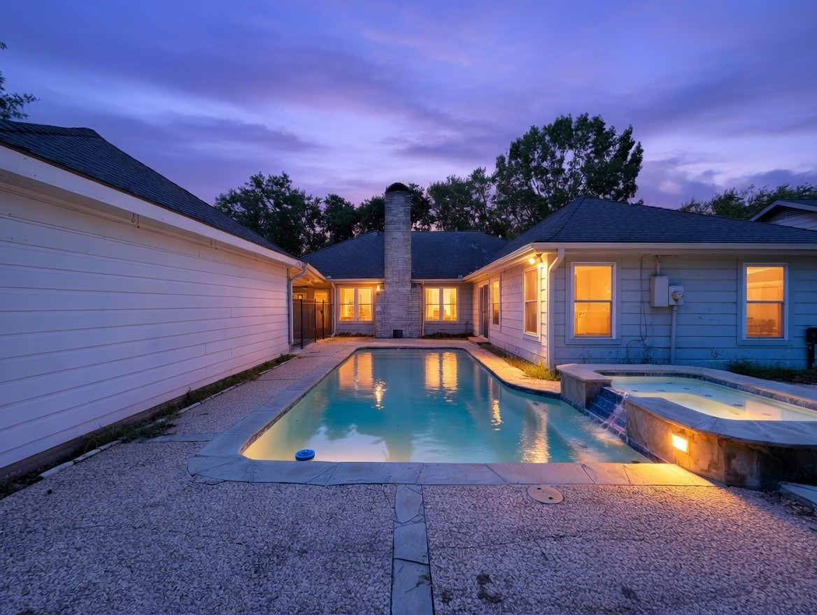 7914 Candle Lane Houston, TX 77071 - Photo 10 of 44 a view of a swimming pool with an outdoor seating