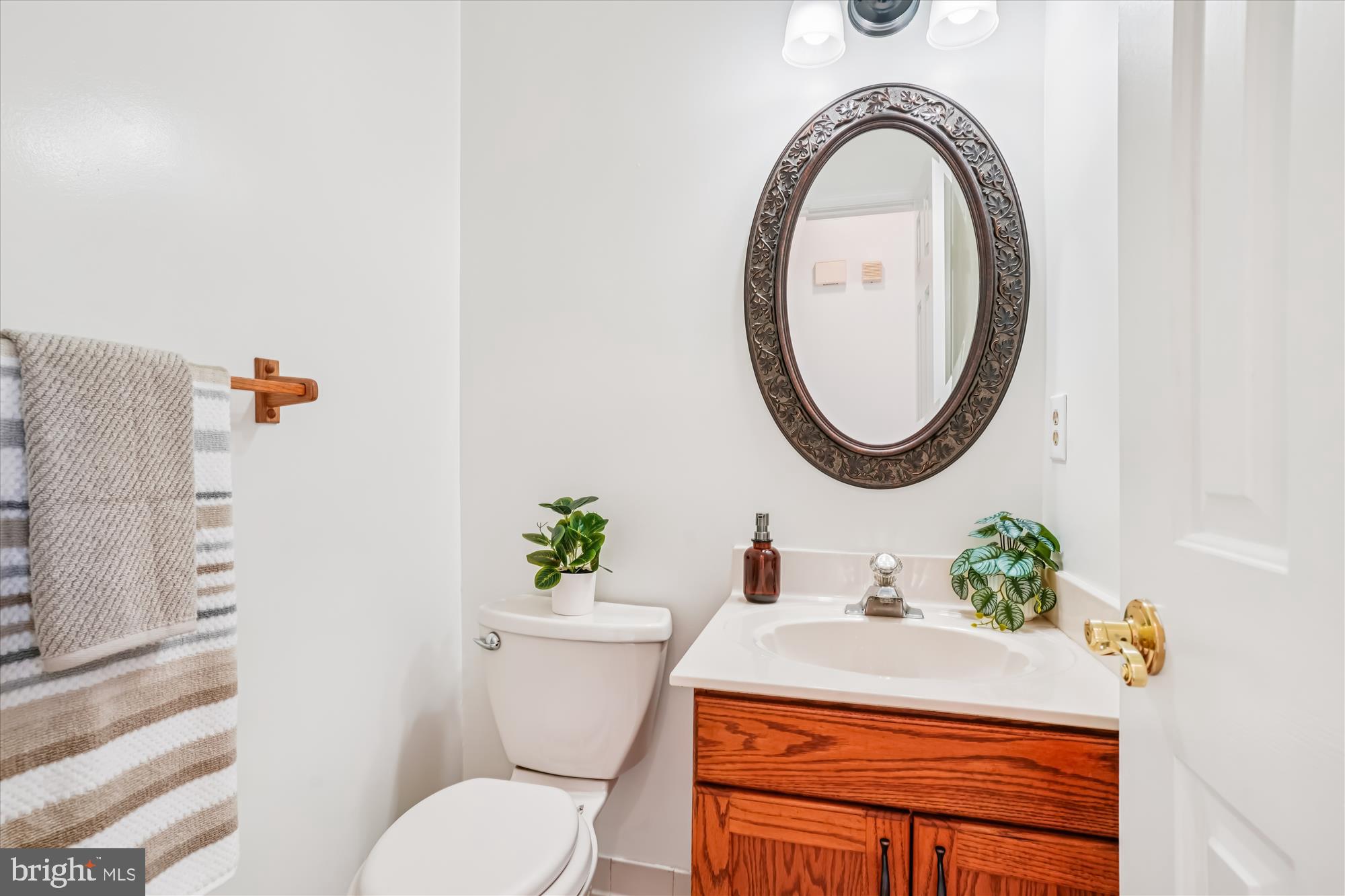 7951 D Olivers Shop Road La Plata, MD 20646 - Photo 19 of 32 Bright Main Level Bathroom With Ornate Mirror