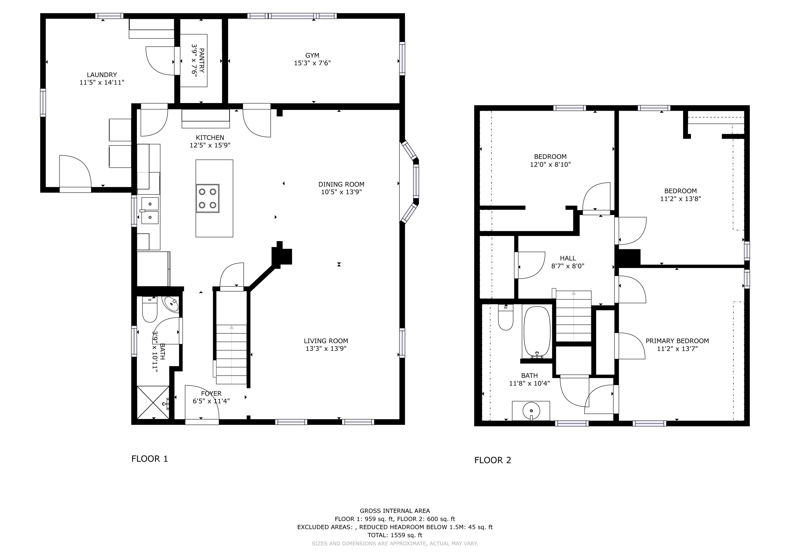 7 Tamarack Road Friendship, ME 04547 - Photo 40 of 40 7 Tamarack Road - Full Floor Plan (2)