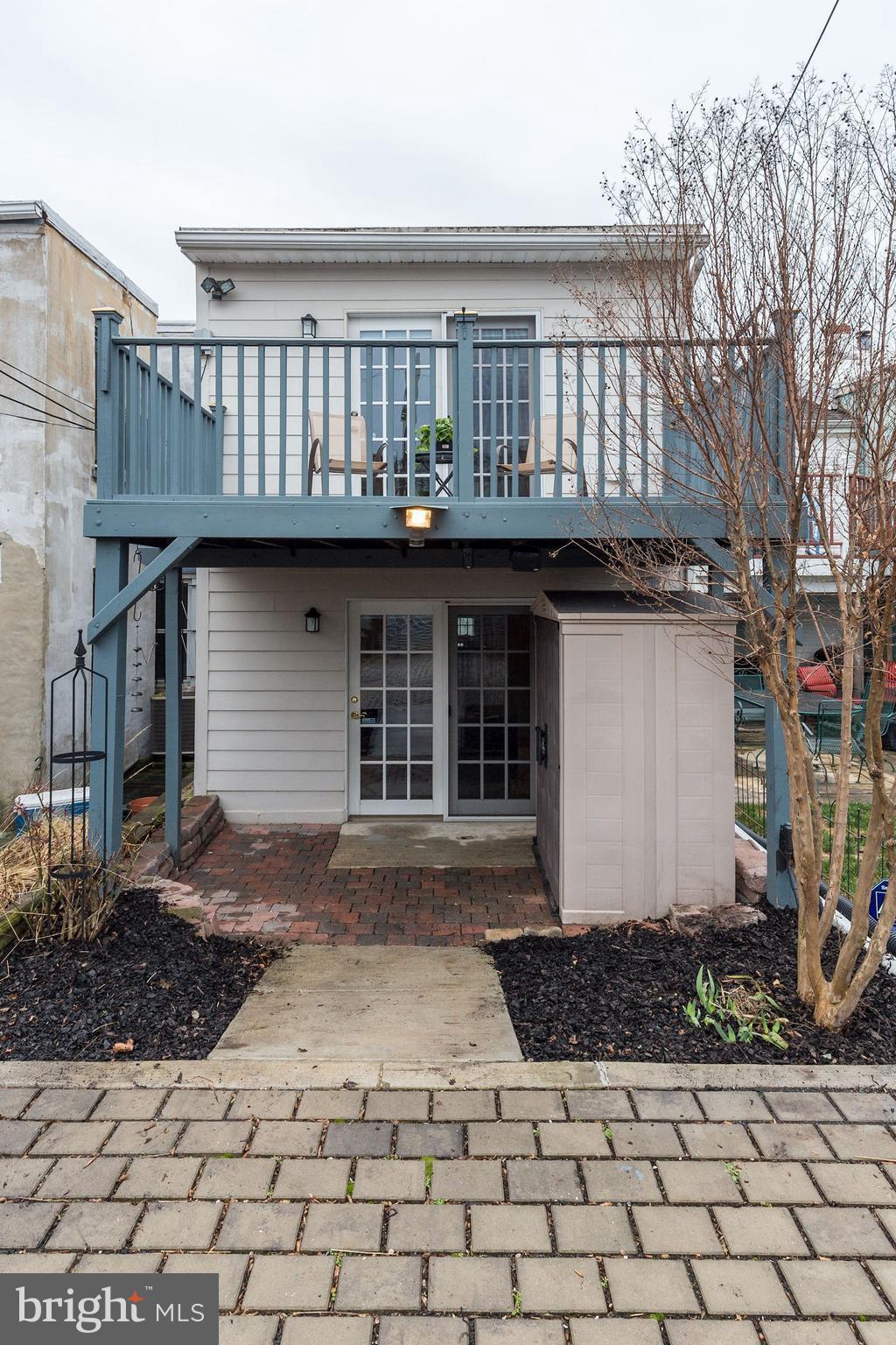 427 Ridge Street Northwest Washington, DC 20001 - Photo 18 of 18 Rear house w/2 story addition & storage shed