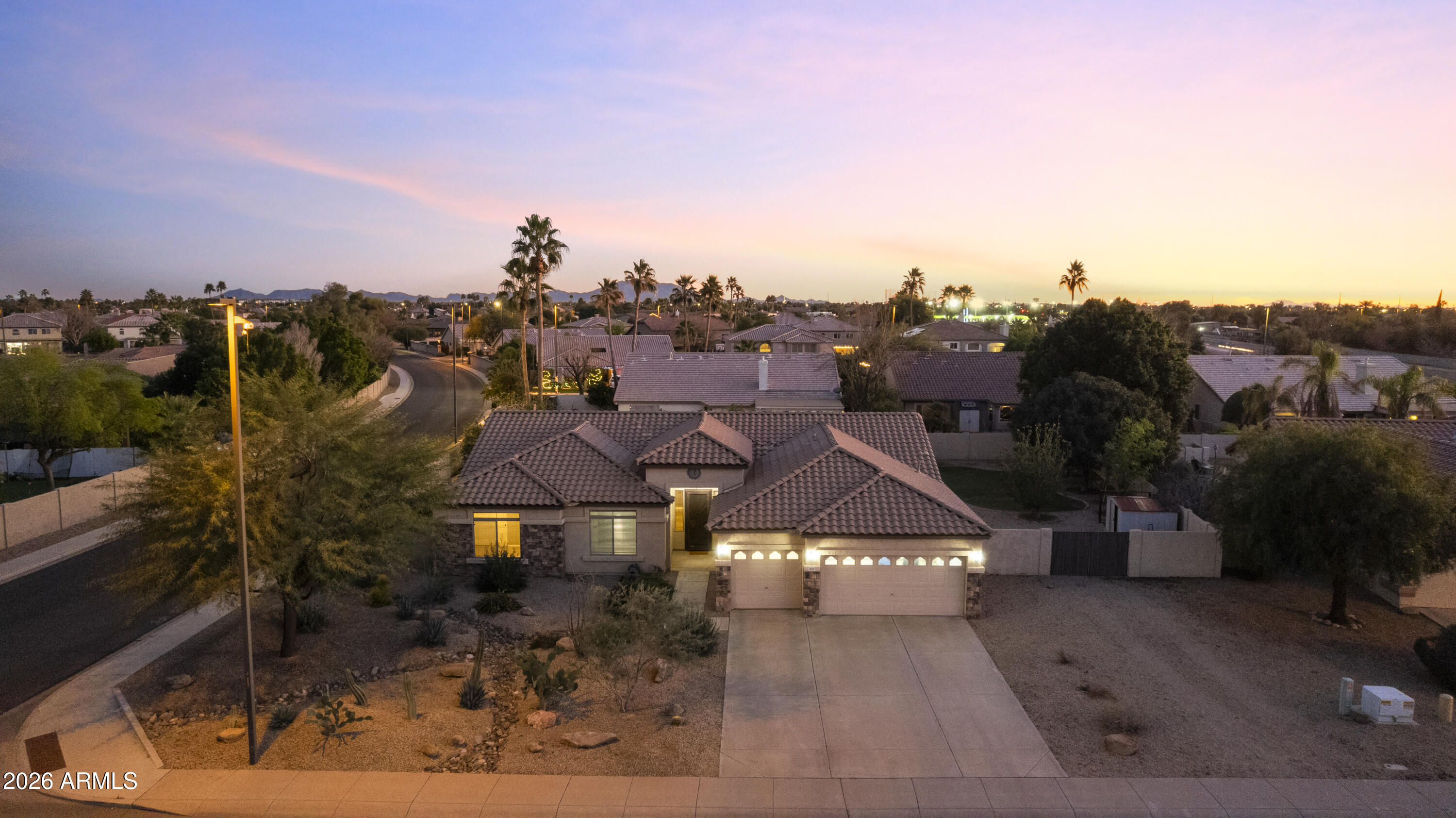 2519 East Rawhide Street Gilbert, AZ 85296 - Photo 30 of 35 a view of a town with big house
