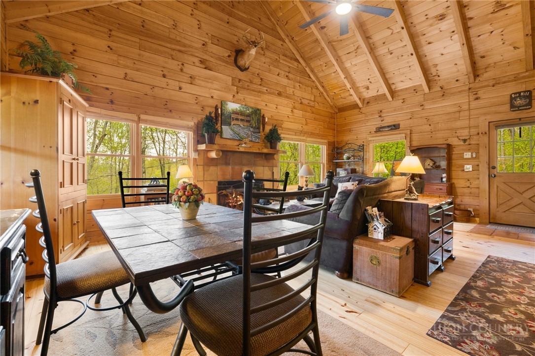 259 Greenbriar Road Beech Mountain, NC 28604 - Photo 14 of 41 a view of a dining room with furniture