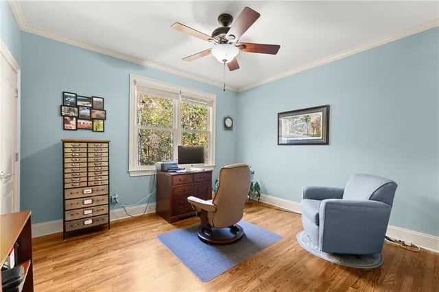 a room with furniture and window