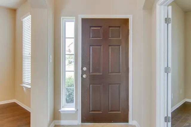 a view of front door