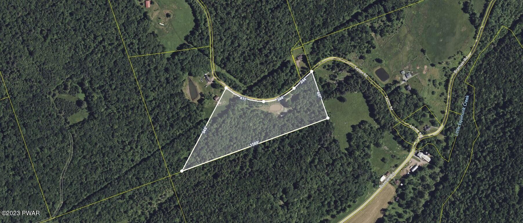 69 Layton Road Equinunk, PA 18417 - Photo 18 of 18 Aerial View of Property
