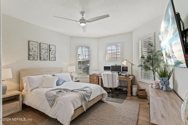 a view of a lake with outdoor space