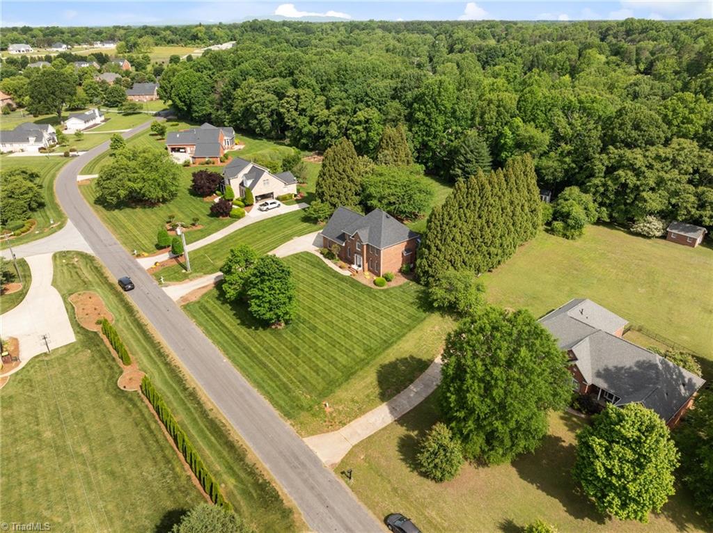 5806 Billet Road Oak Ridge, NC 27310 - Photo 42 of 46 BIRDS EYE VIEW OF NEIGHBORHOOD