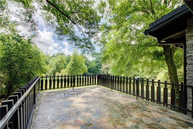 a view of a house with a balcony