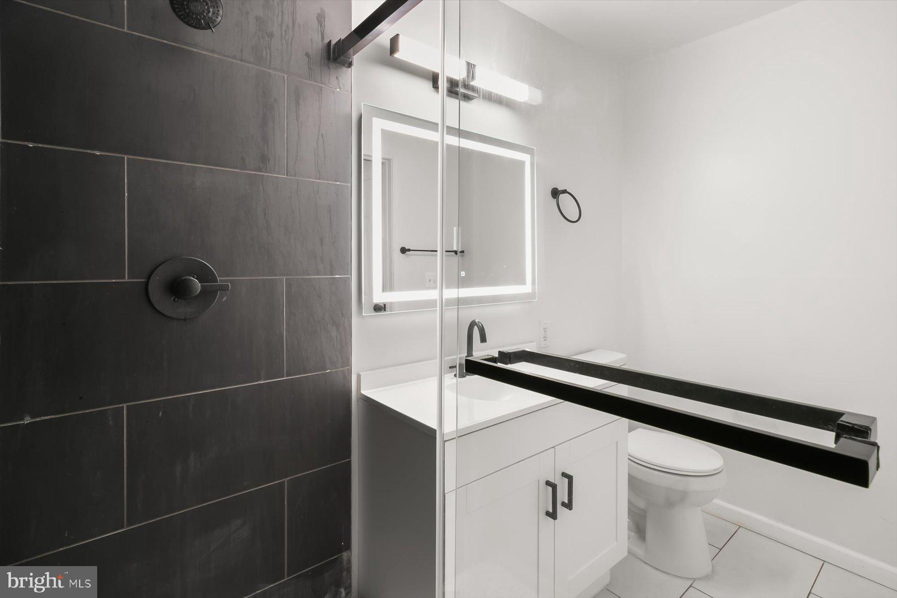 18521 Boysenberry Drive, Unit 242172 Gaithersburg, MD 20879 - Photo 22 of 43 a bathroom with a sink a toilet and shower