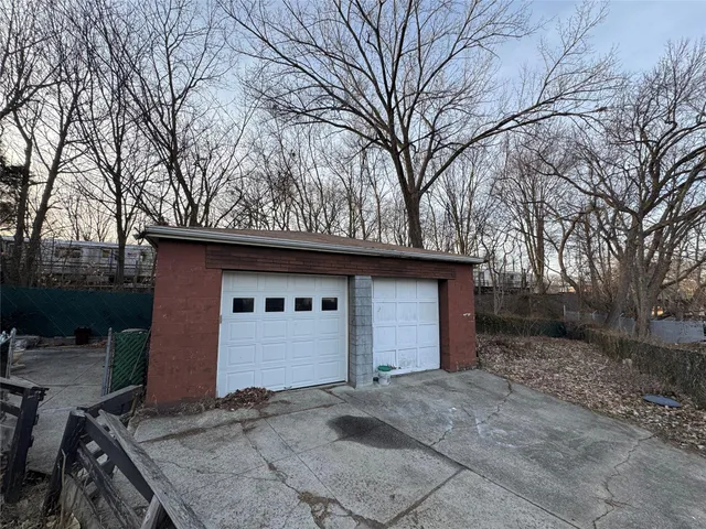 a house with trees in front of it