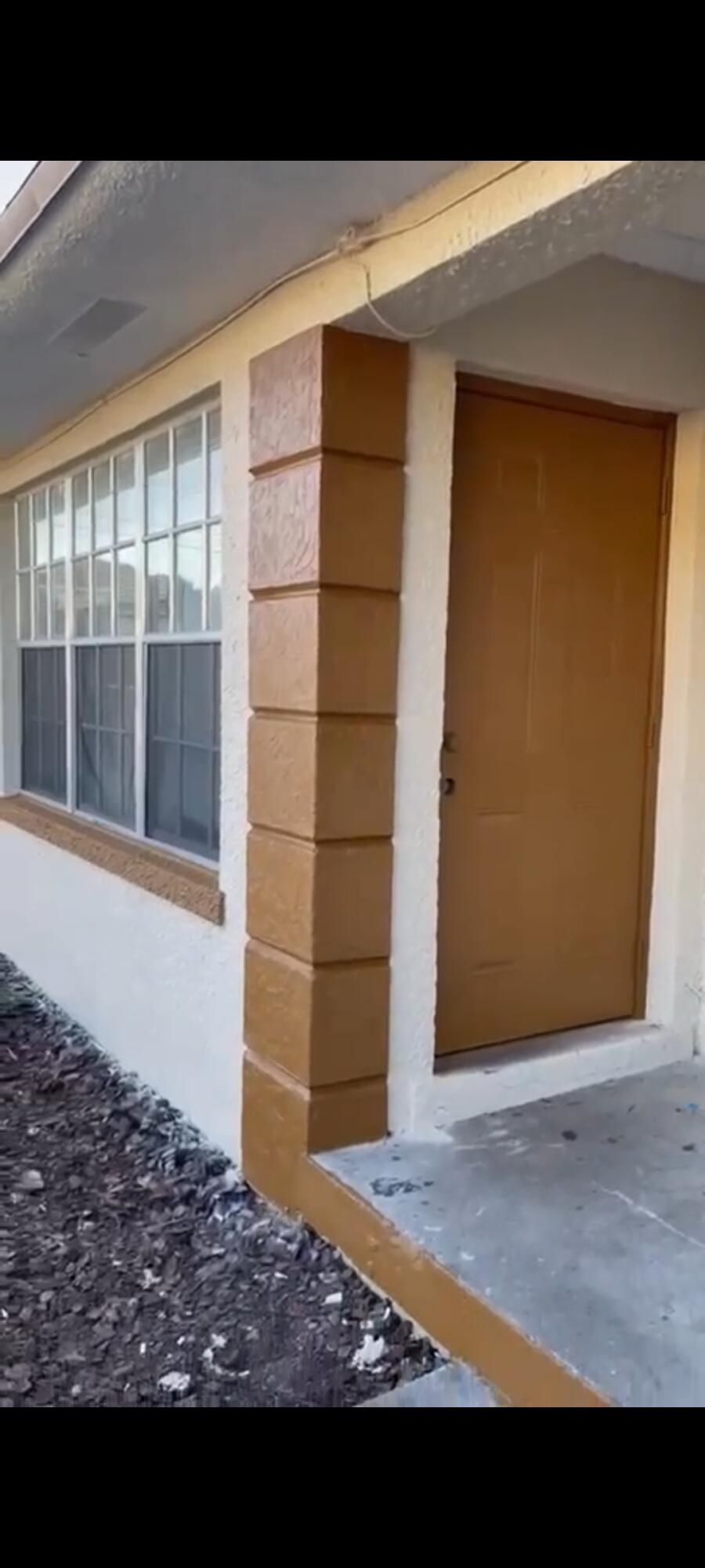 a view of a house with a door