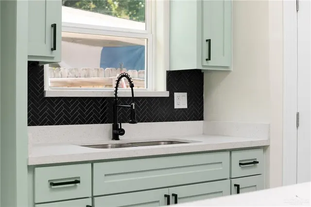 a view of kitchen sink