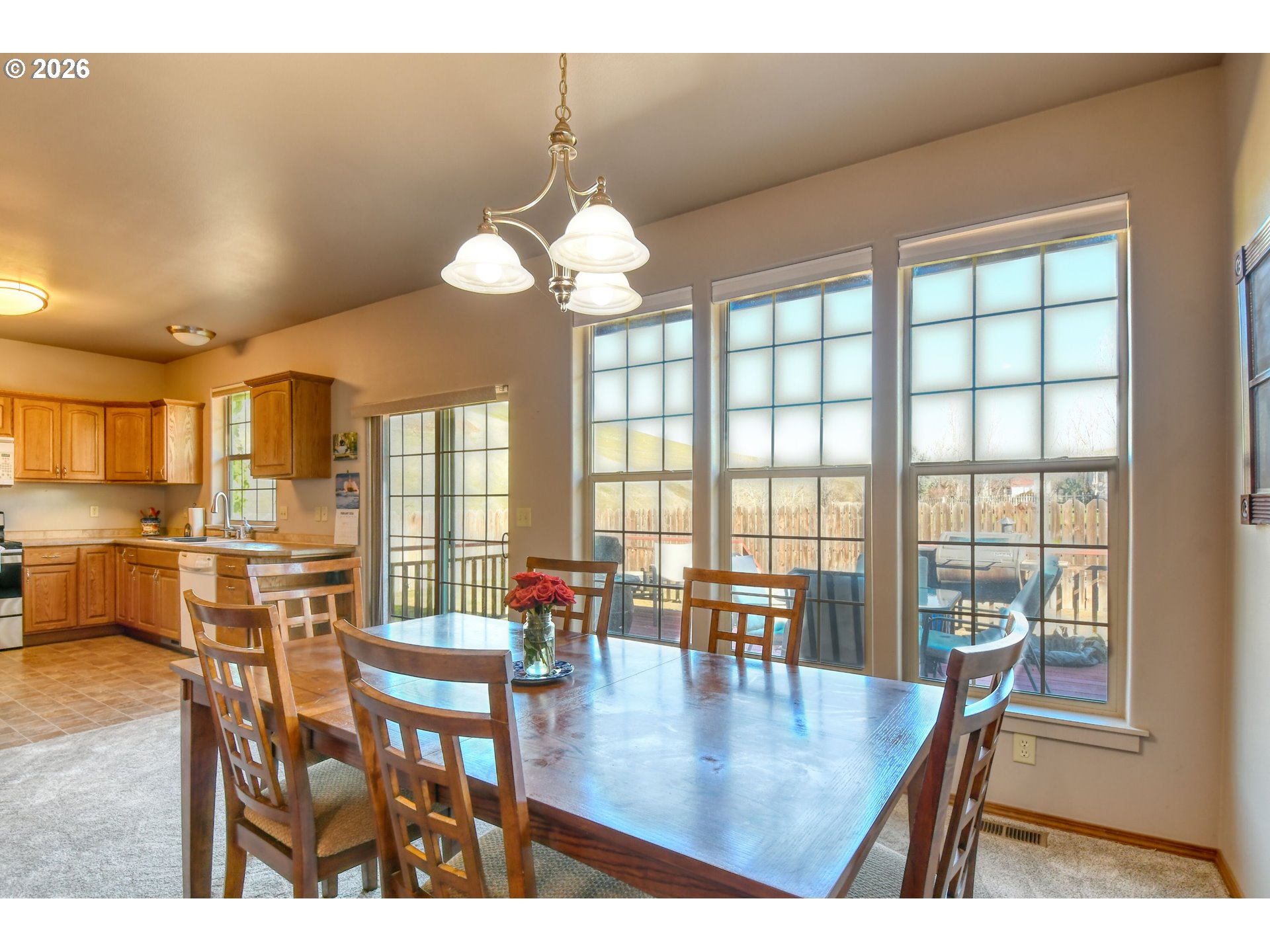 2175 Northwest Gilliam Avenue Pendleton, OR 97801 - Photo 11 of 36 a view of a dining room with furniture window and outside view