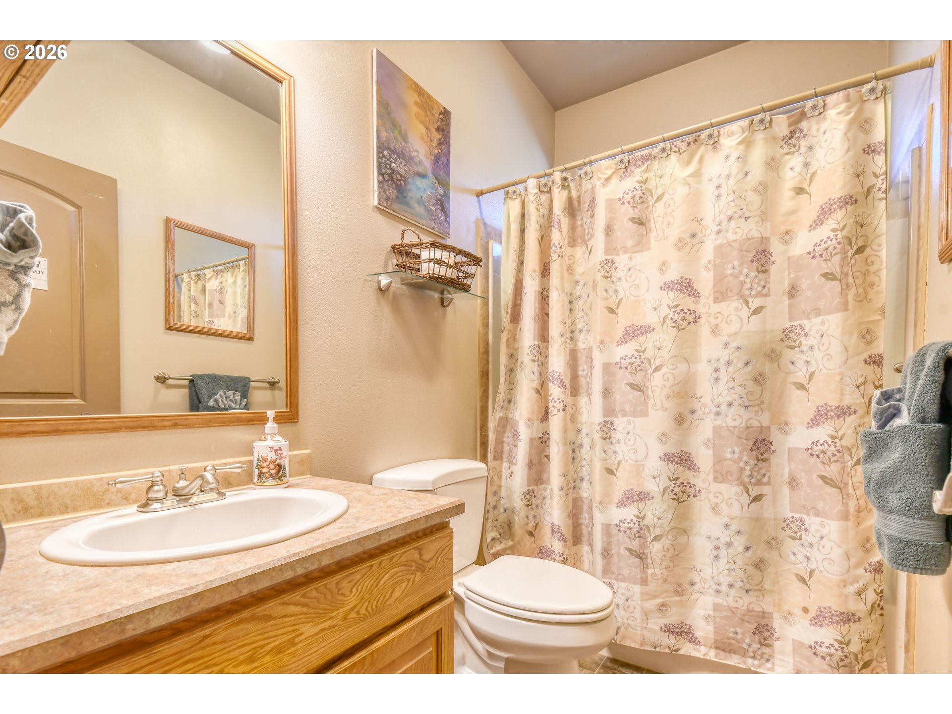 2175 Northwest Gilliam Avenue Pendleton, OR 97801 - Photo 22 of 36 a bathroom with a sink toilet and shower