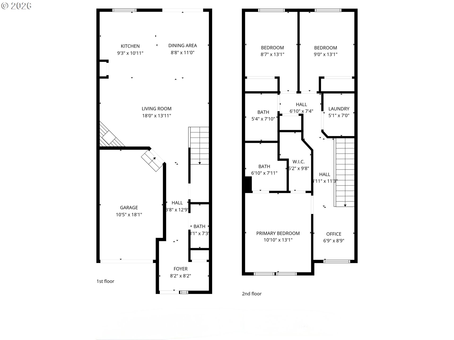 7159 Southwest Millennium Terrace Beaverton, OR 97007 - Photo 22 of 24 a picture of floor plan
