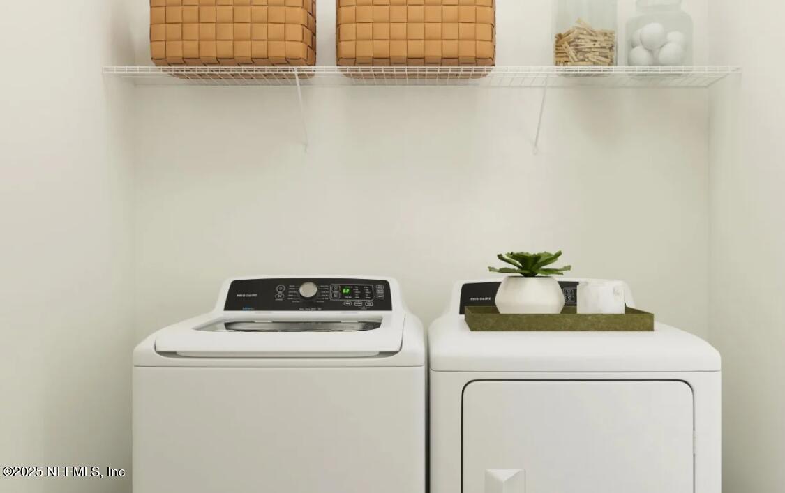 88 Round Robin Run St. Johns, FL 32259 - Photo 30 of 33 a utility room with dryer and washer