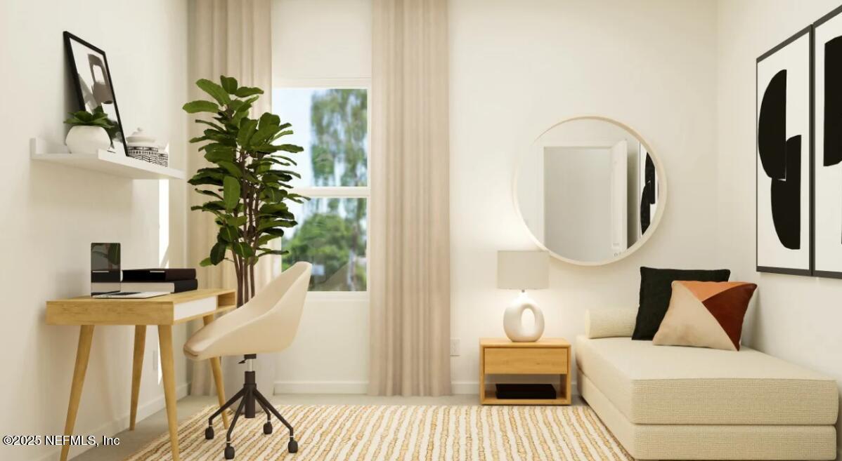 88 Round Robin Run St. Johns, FL 32259 - Photo 32 of 33 a bedroom with bed and a potted plant