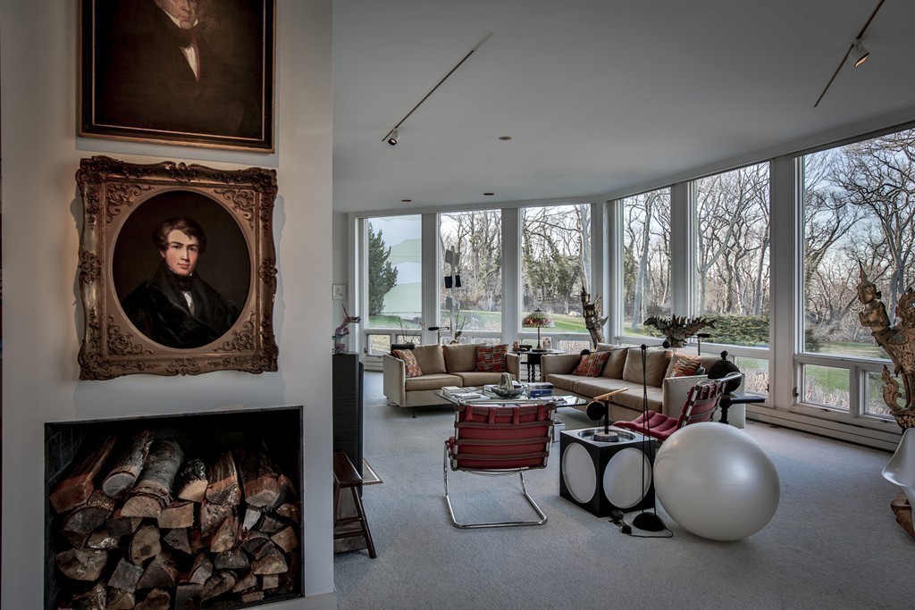 1 Folly Point Road Gloucester, MA 01930 - Photo 14 of 30 a living room with furniture and a fireplace