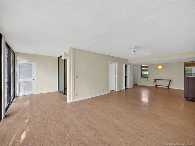 a view of a livingroom with a staircase