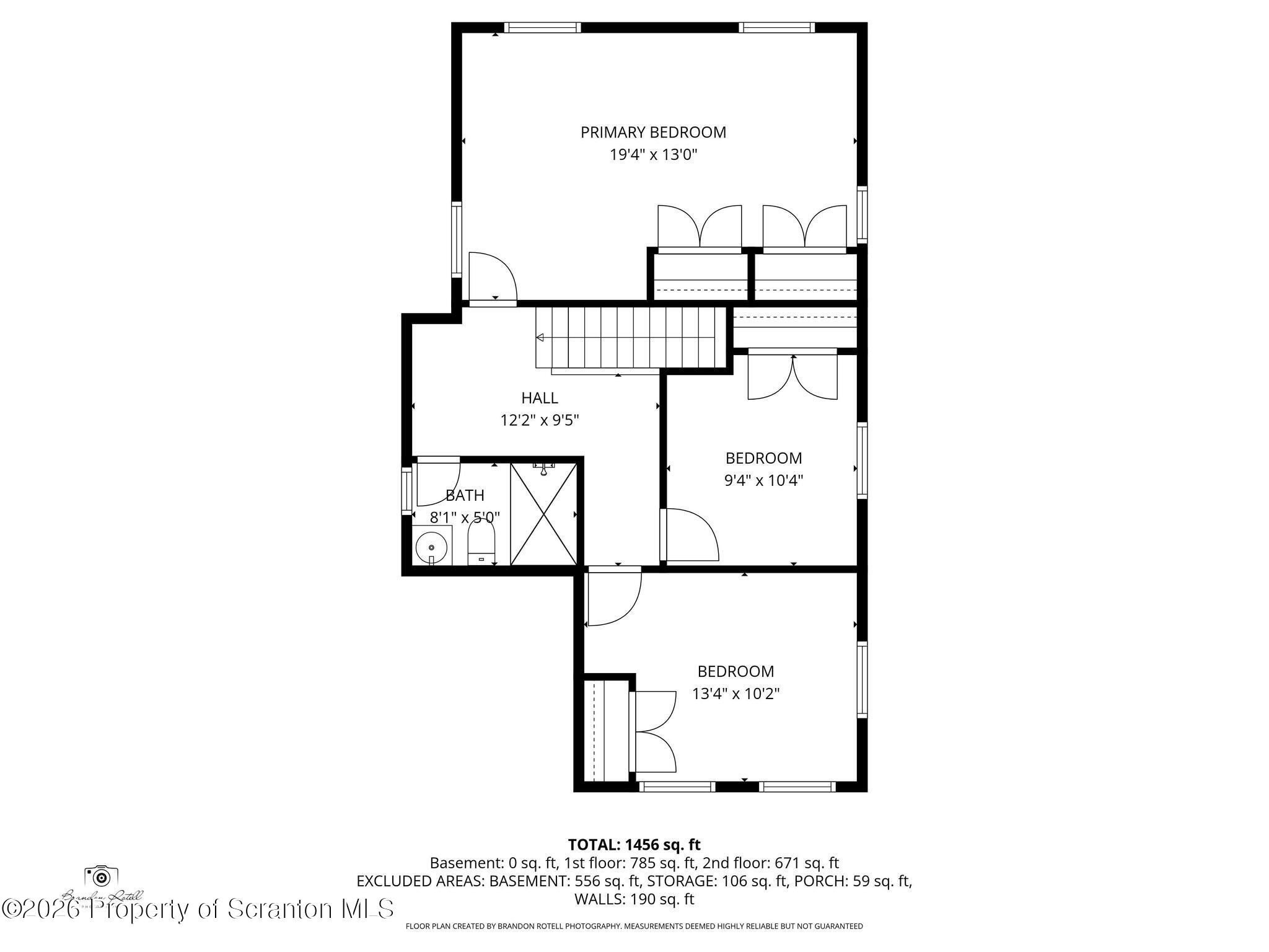 305 Parsonage Street Pittston, PA 18640 - Photo 41 of 42 2nd Level Floorplan