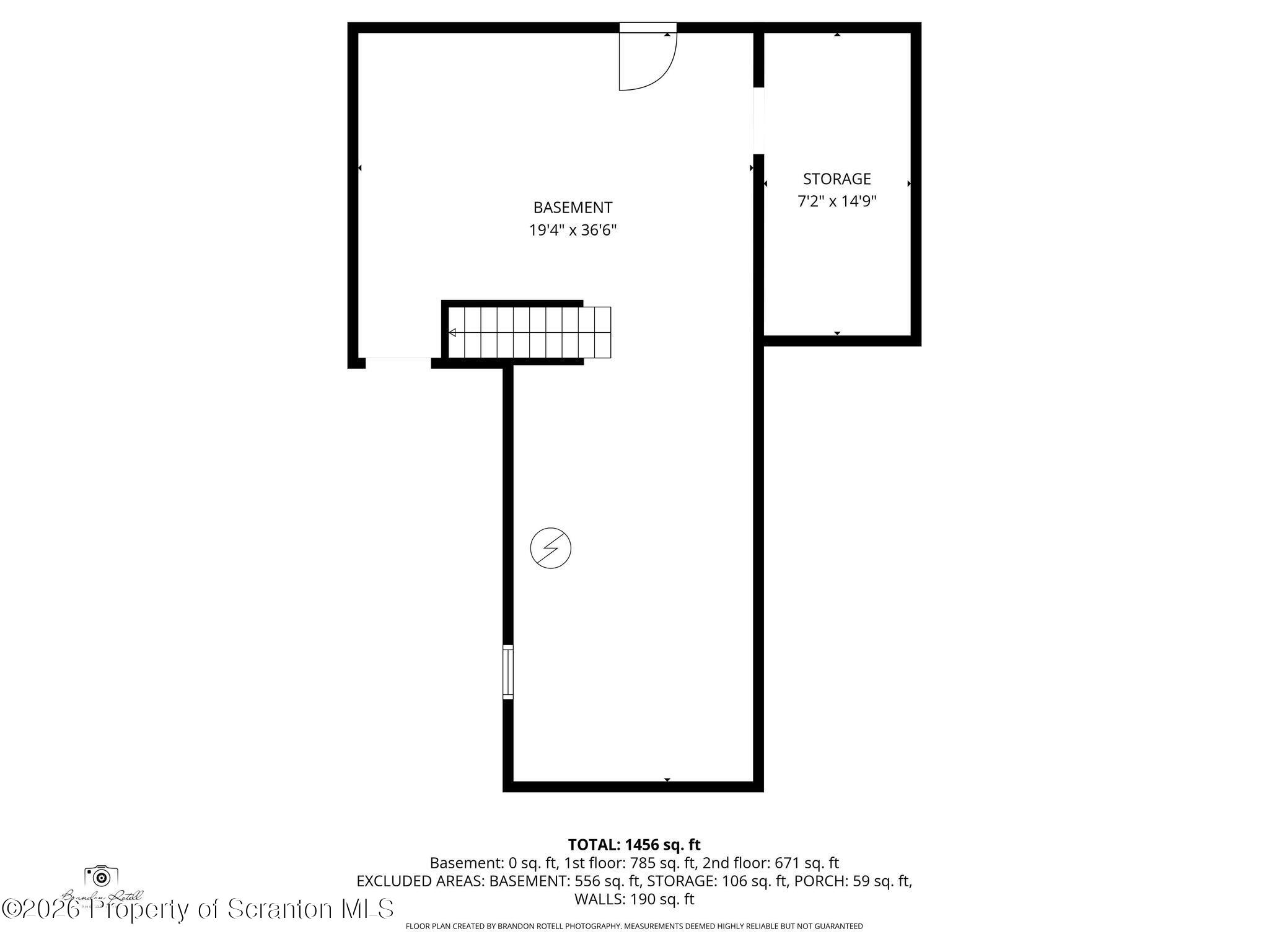 305 Parsonage Street Pittston, PA 18640 - Photo 42 of 42 Basement Floorplan
