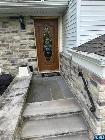 a view of a door of the house