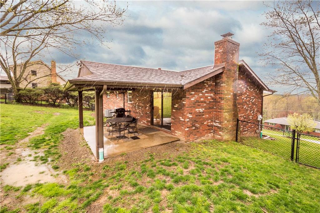 190 McChain Road Finleyville, PA 15332 - Photo 22 of 25 Outside, your covered patio is a great place to host small gatherings or simply enjoy a nice cup of tea.